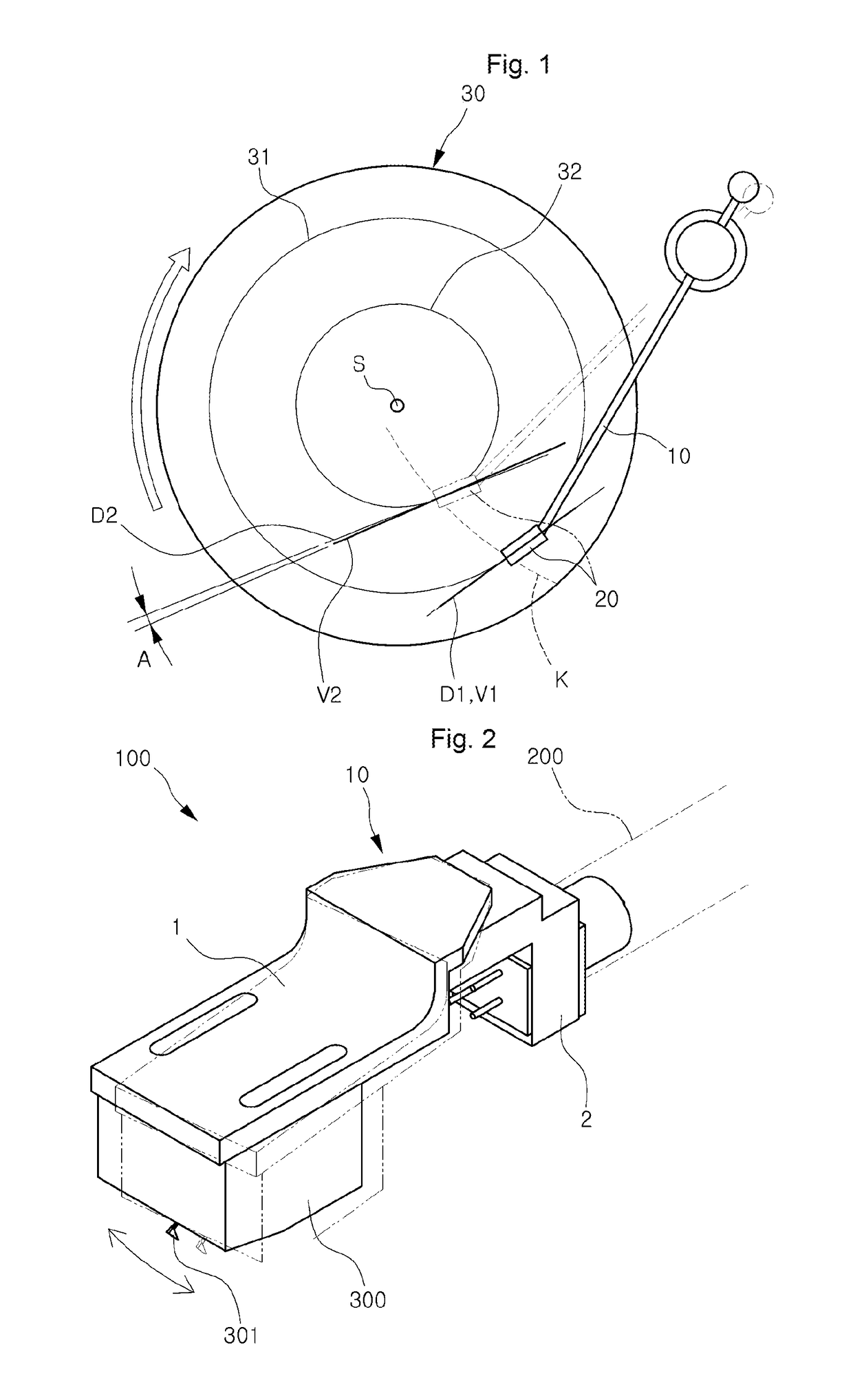 Headshell and tonearm for mounting cartridge of audio turntable and audio turntable comprising same