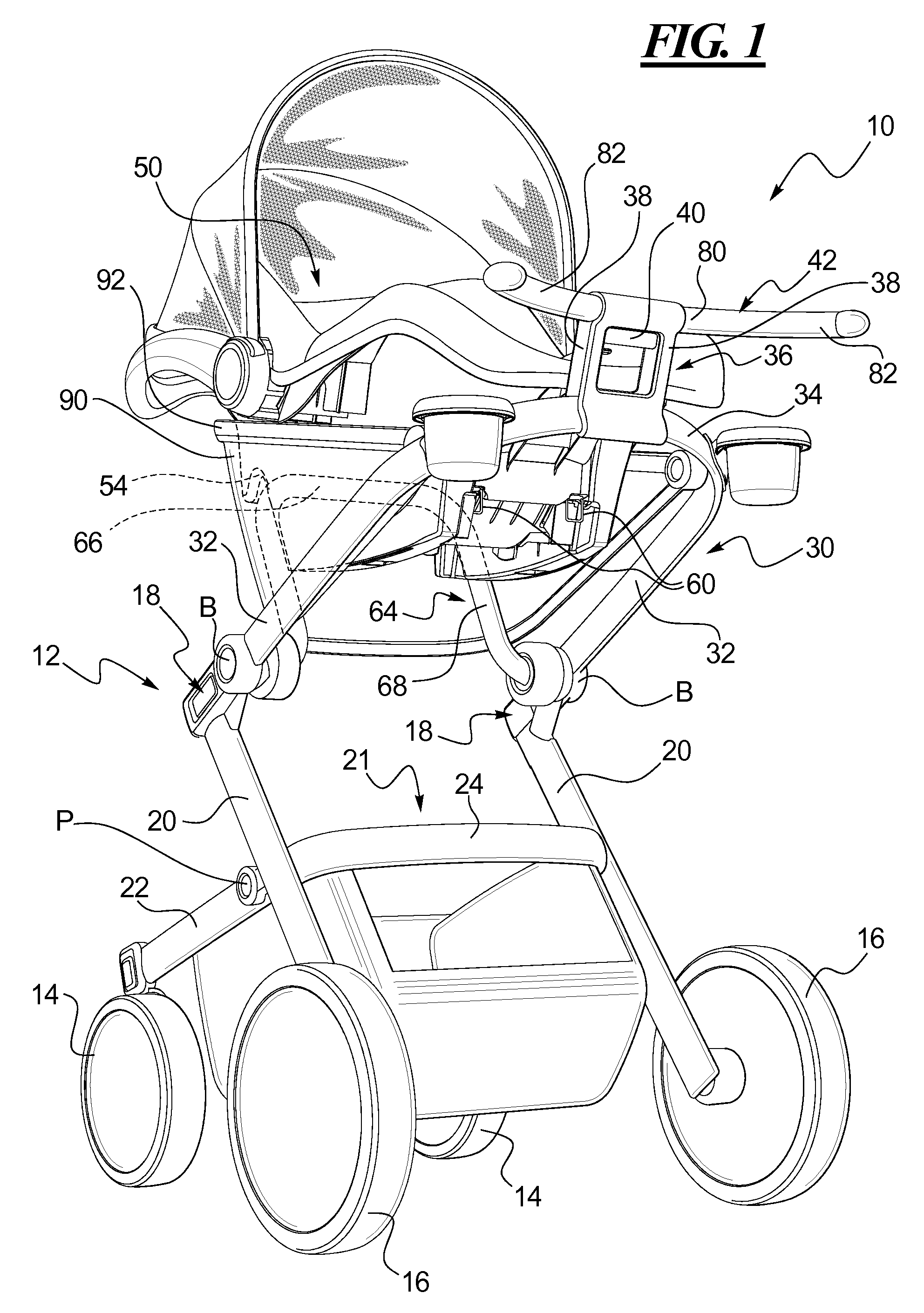 Stroller Assembly and Handle