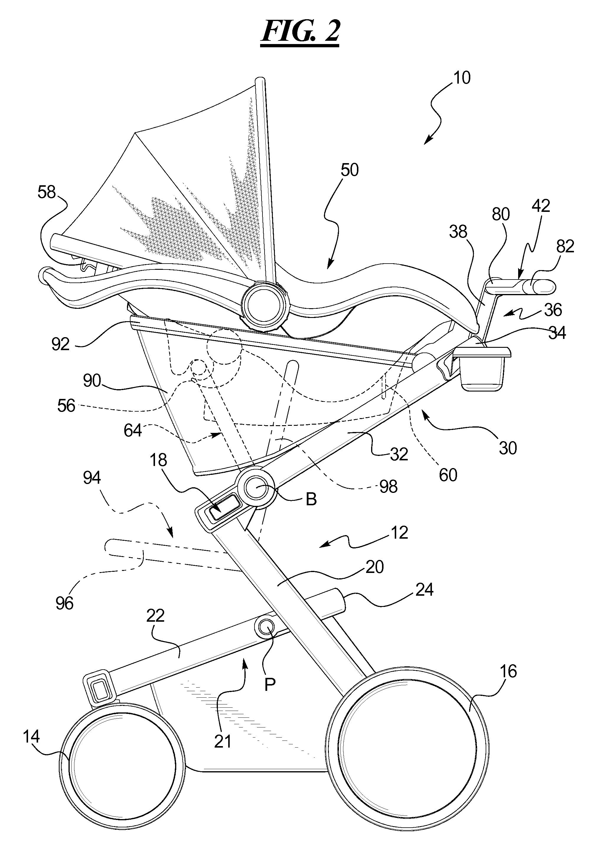 Stroller Assembly and Handle