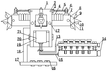 A safety warning device for electromechanical equipment