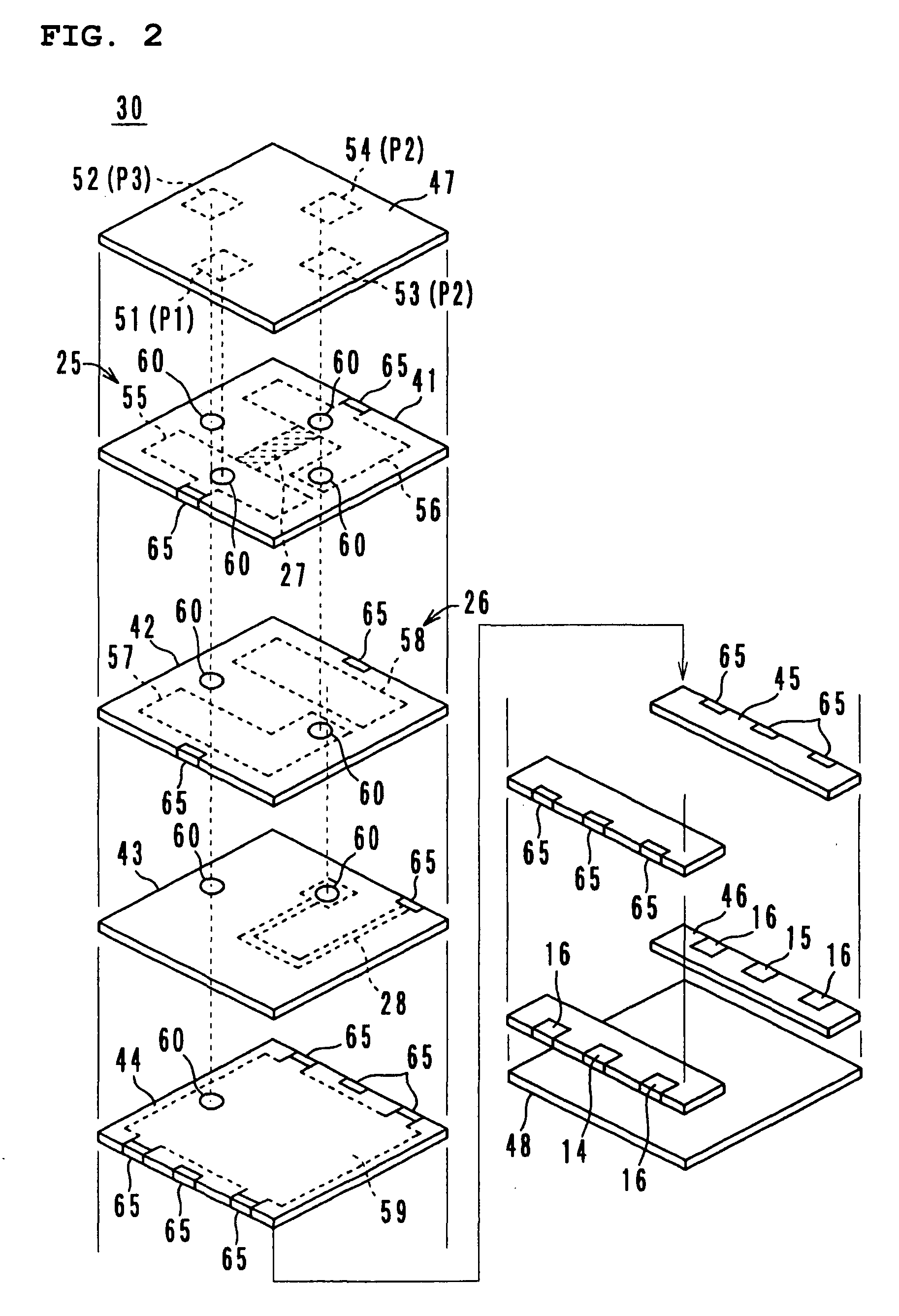 Two port type isolator and communication device