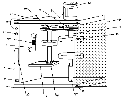 Deburring device used for automobile storage battery transition supports