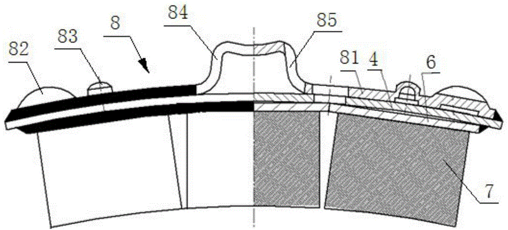 Powder metallurgy brake shoe structure and machining method thereof