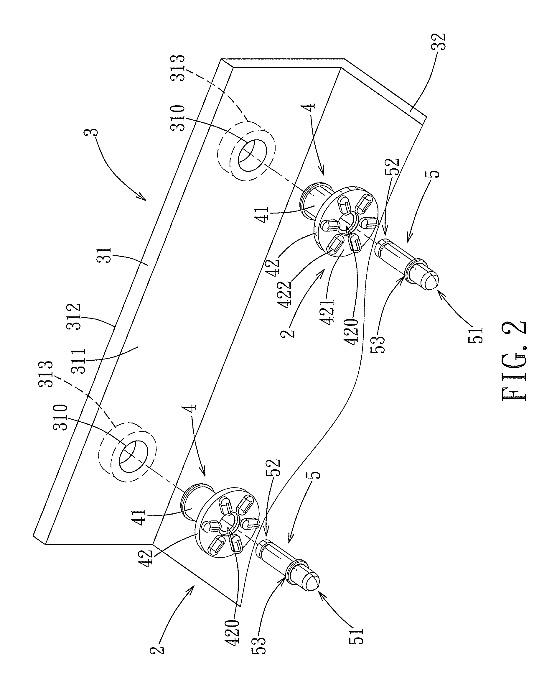 Shockproofing module and assembly of the shockproofing module and an electronic device carrier case