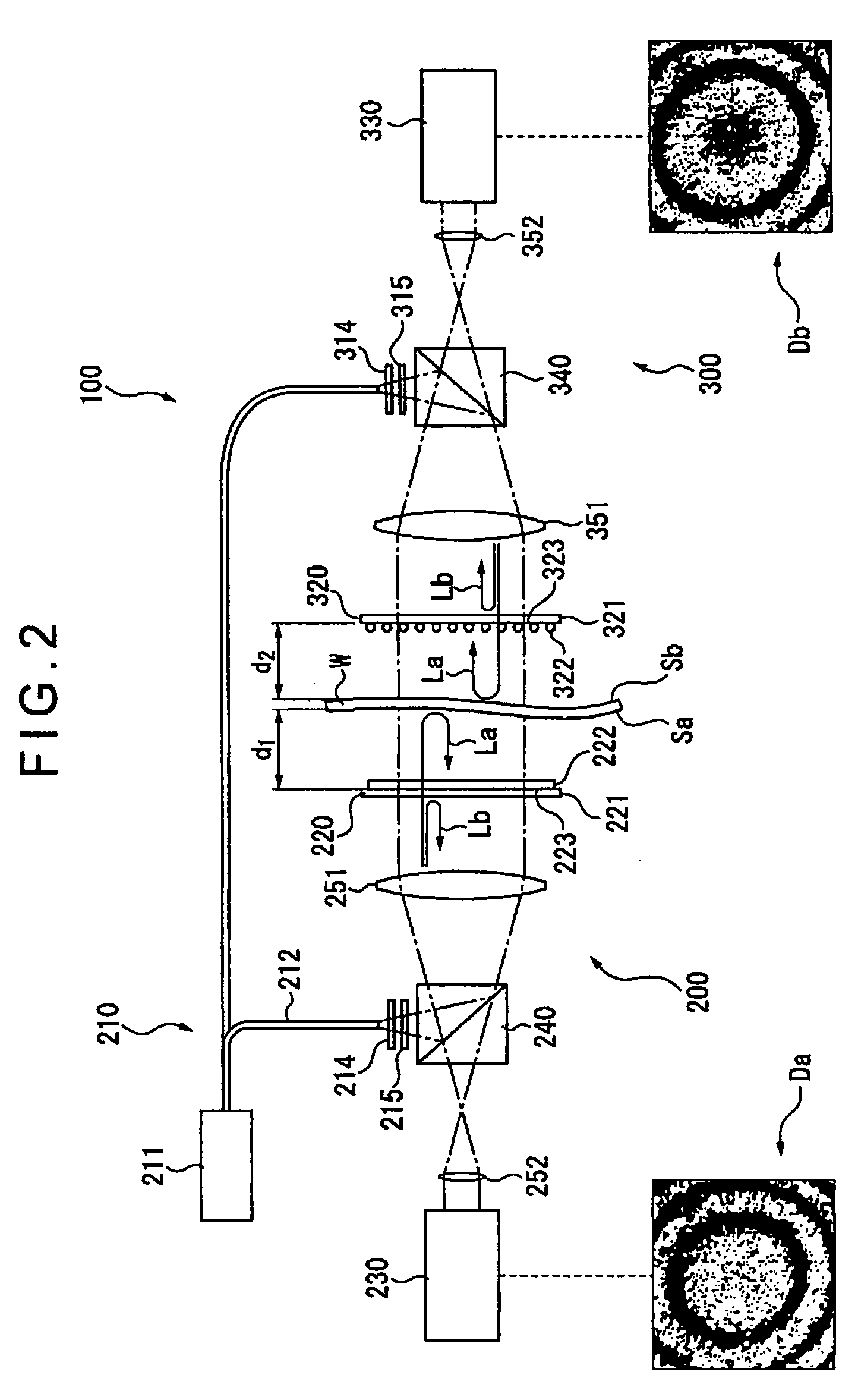 Dual polarization interferometers for measuring opposite sides of a workpiece
