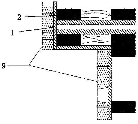 Construction method for installation and positioning of embedded rubber water-stop belt