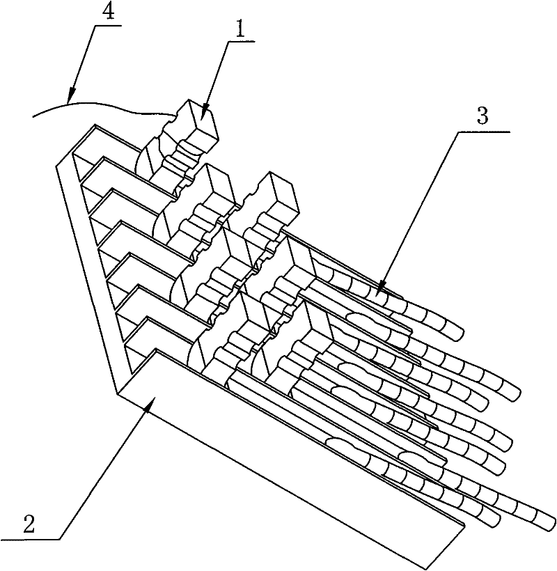 Connecting terminal for rotary transformer and manufacturing method thereof