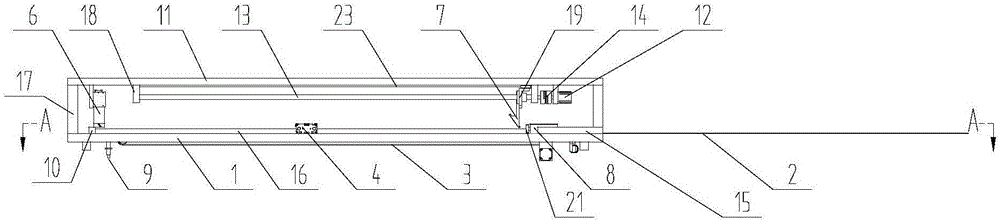Device of utilizing planar mirror set to determine qualification of shelf crossbeams