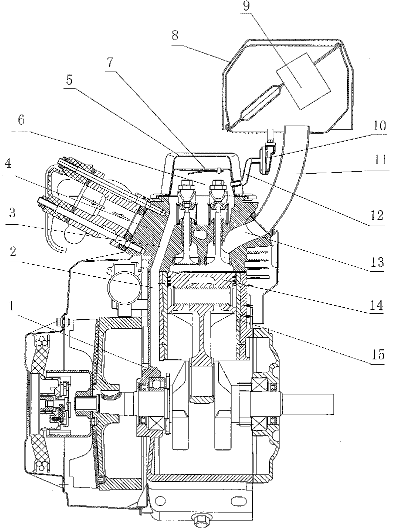 General-purpose engine with low exhaust gas emission