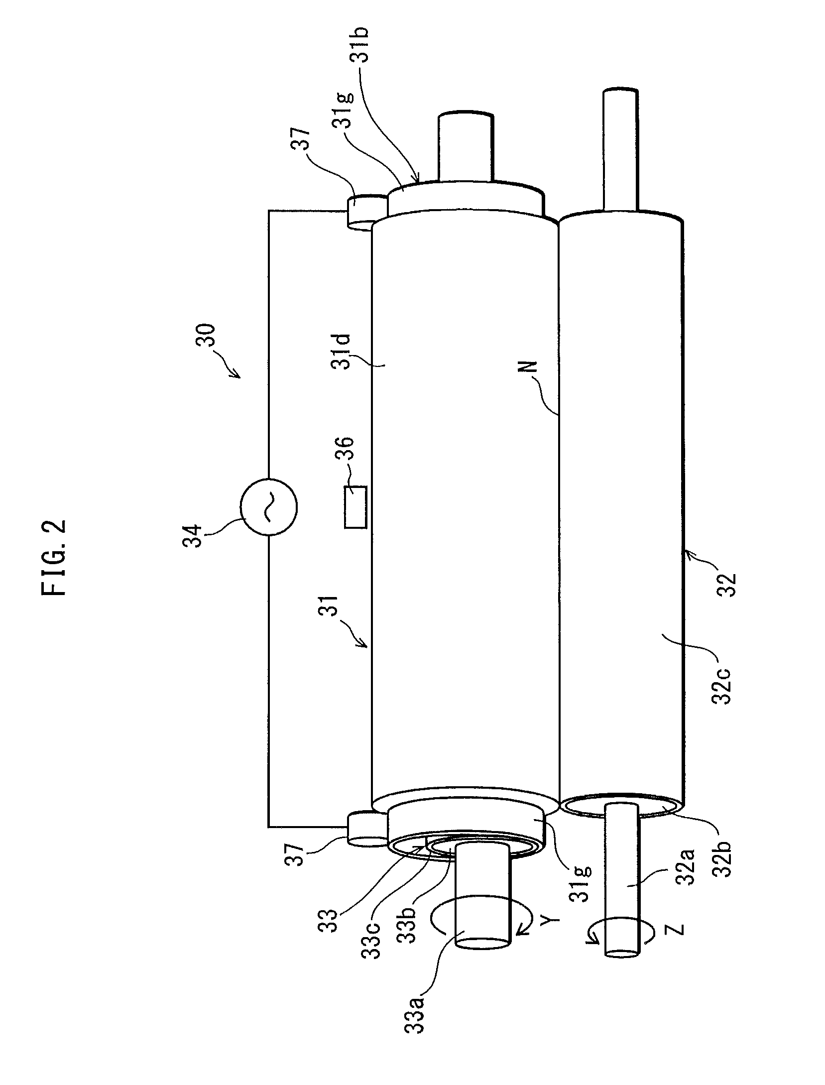 Fixing device including resistor layers having volume resistivity and image forming apparatus having fixing device