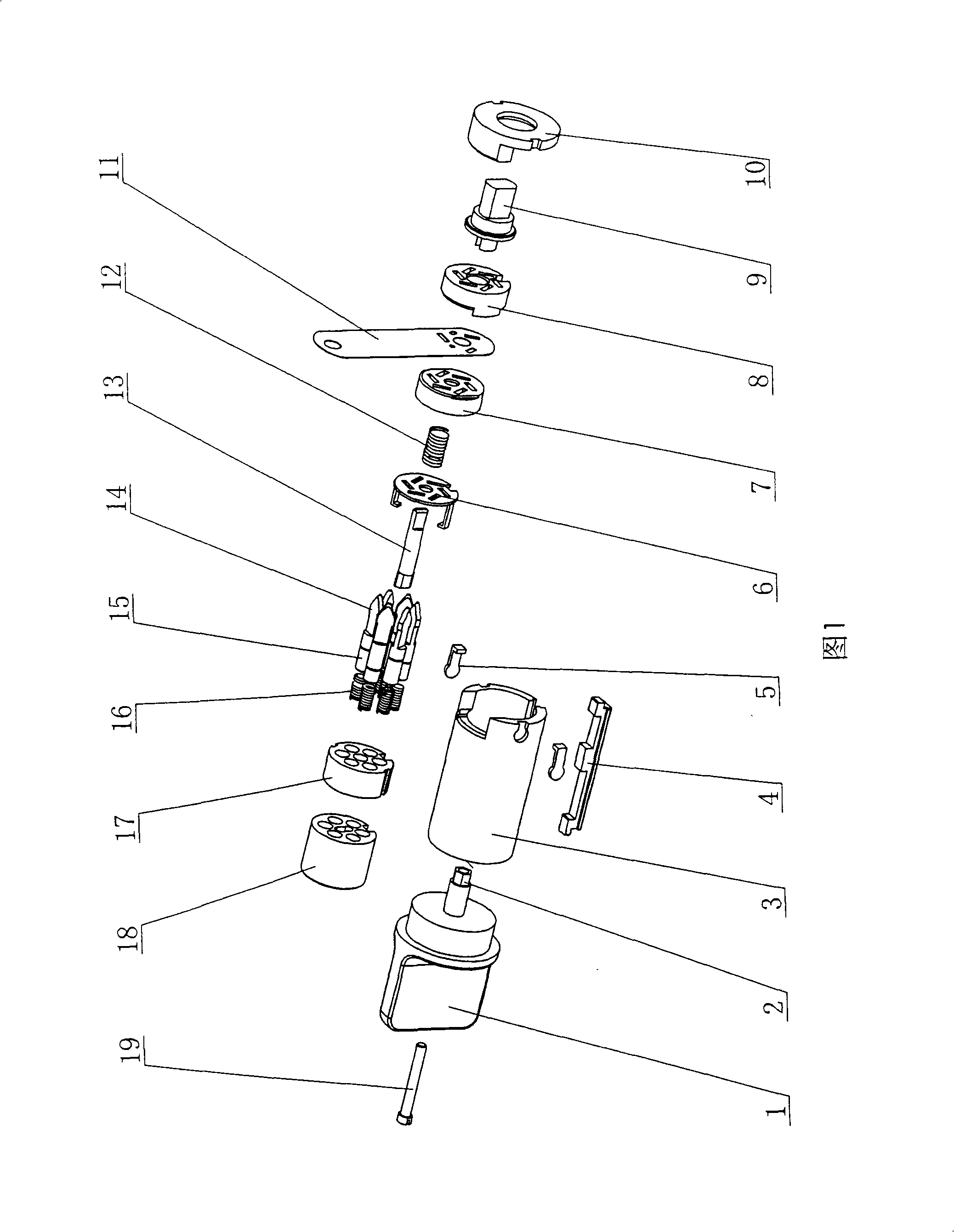 Mechanical linking lock core started by thin key card