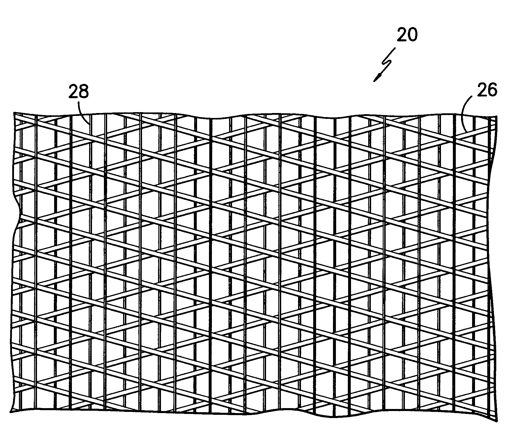 Fabric reinforced cement