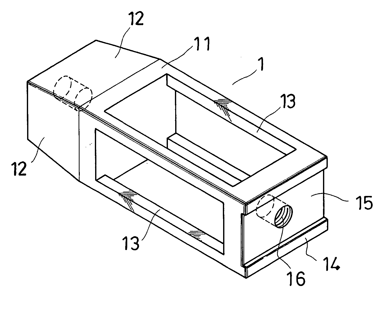 Body augmenter capable of being planted through a pedicle for vertebral body reconstruction