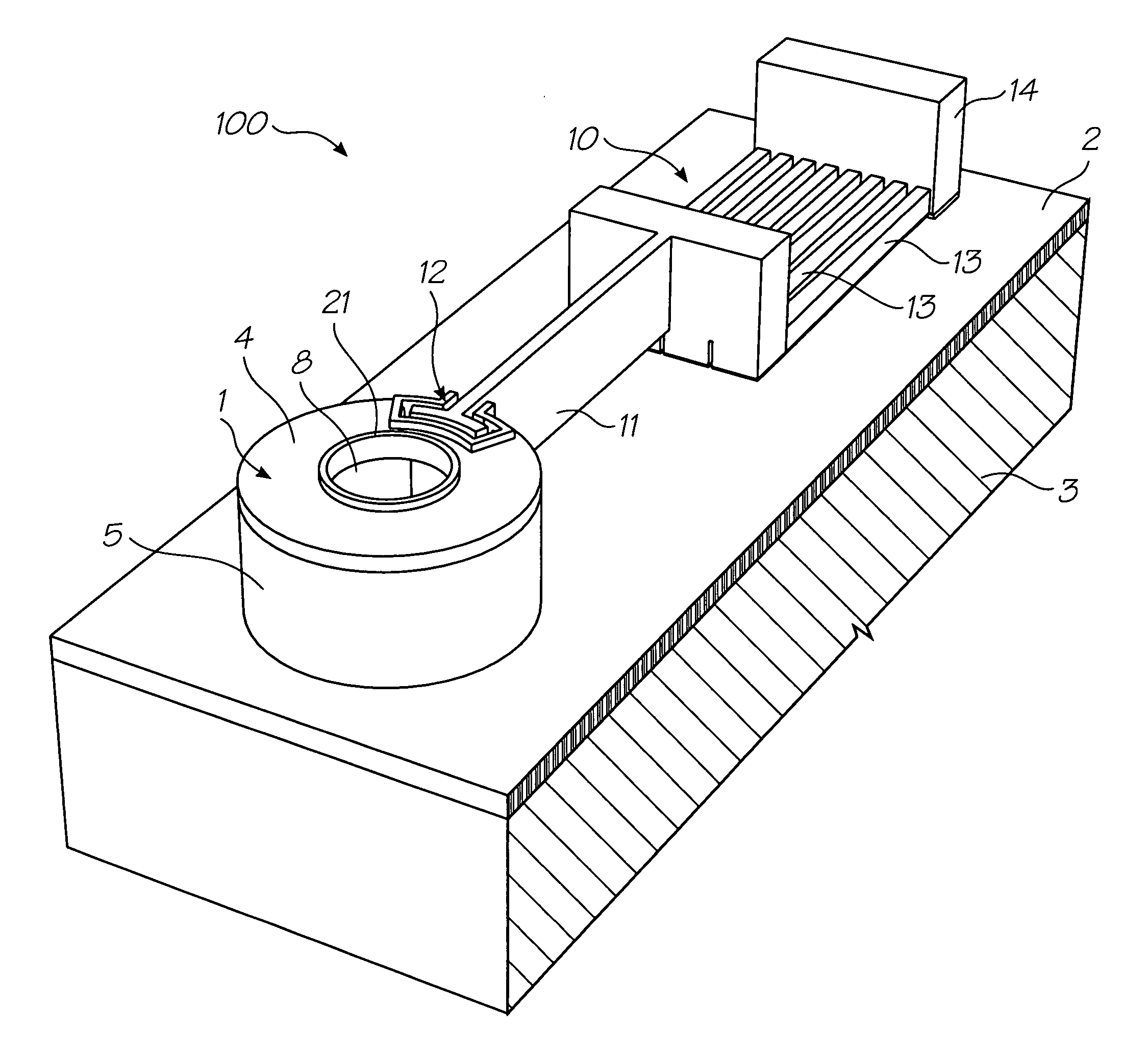Inkjet nozzle assembly having thermal bend actuator with an active beam defining part of an exterior surface of a nozzle chamber roof