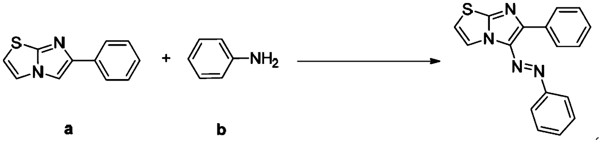 A kind of imidazoheterocyclic azo derivative and its preparation method and application