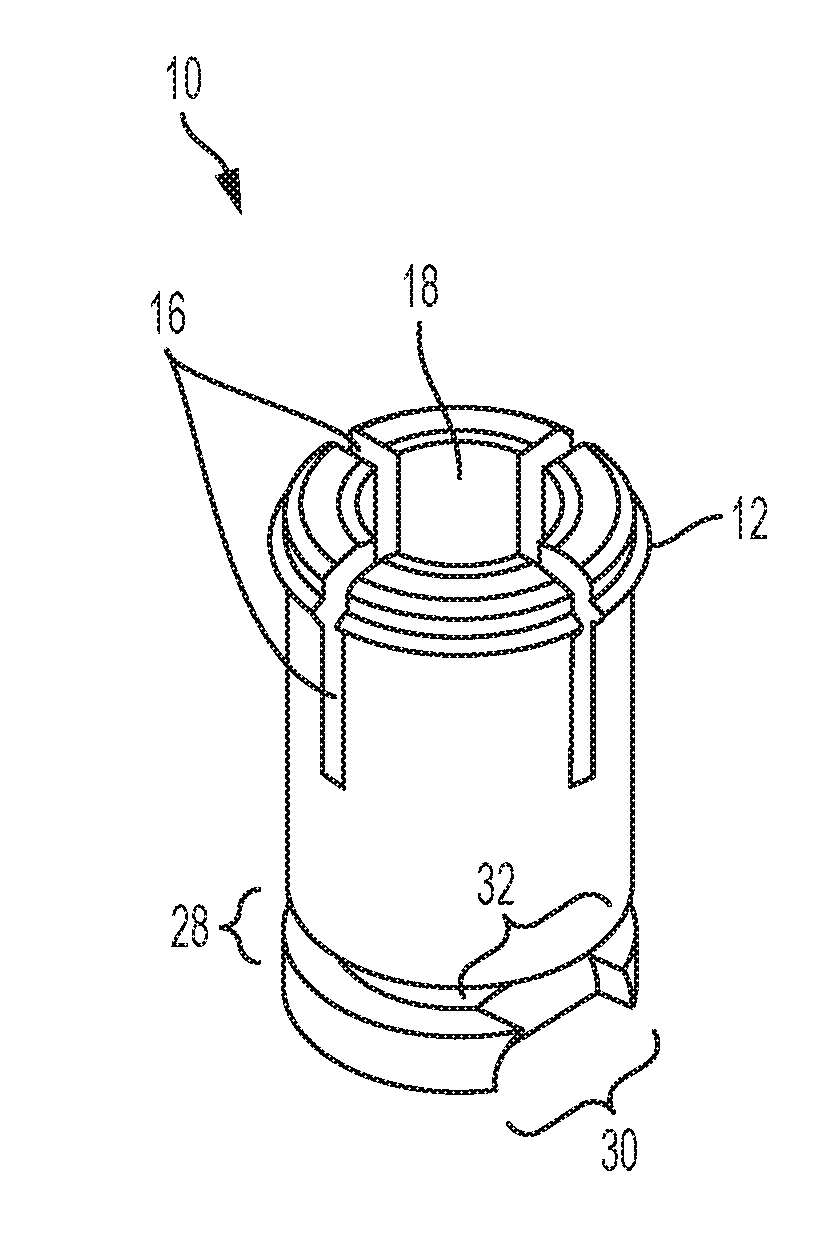 Snap-in bushings and process for high-pressure and/or high temperature magic angle spinning nuclear magnetic resonance spectroscopy