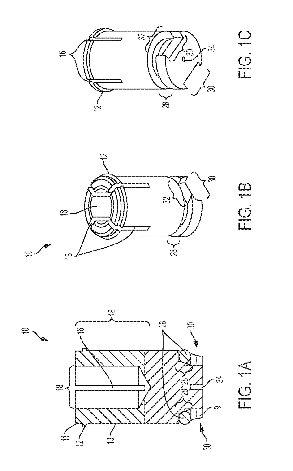 Snap-in bushings and process for high-pressure and/or high temperature magic angle spinning nuclear magnetic resonance spectroscopy