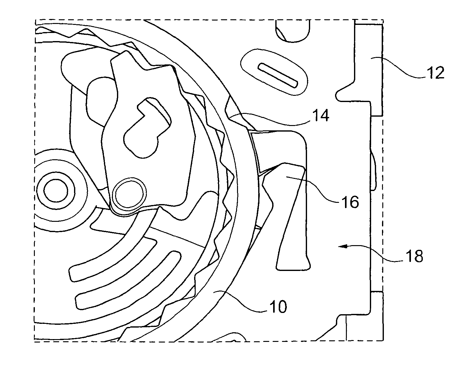 Force limiting device, belt retractor having a force limiting device, and method for switching over a force limiting device