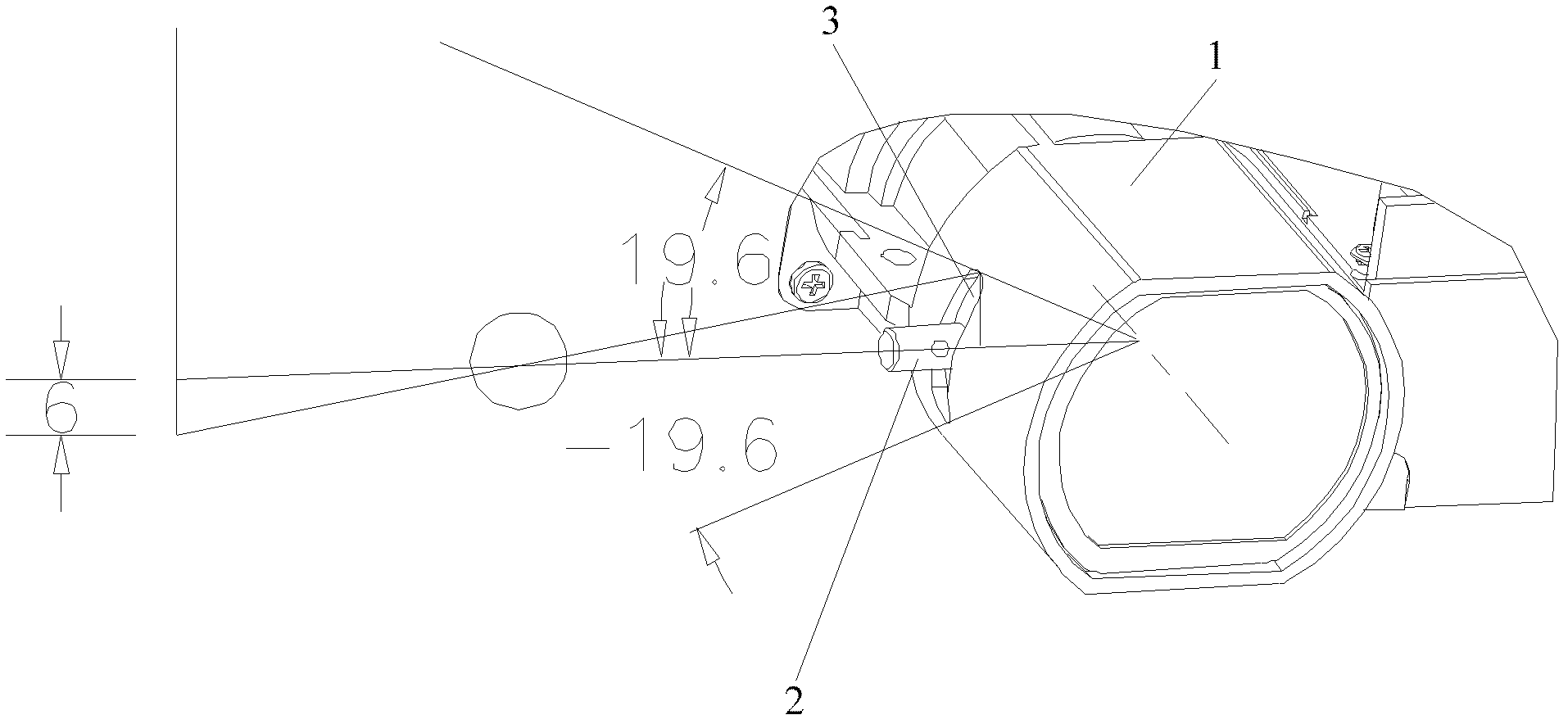 Focusing device for projection equipment