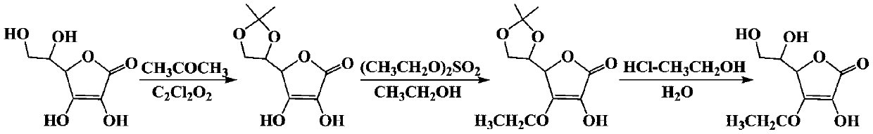 Preparation process of ascorbyl ethyl ether