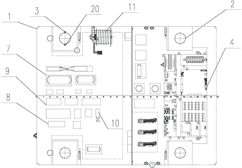 Self-elevating production platform capable of moving freely