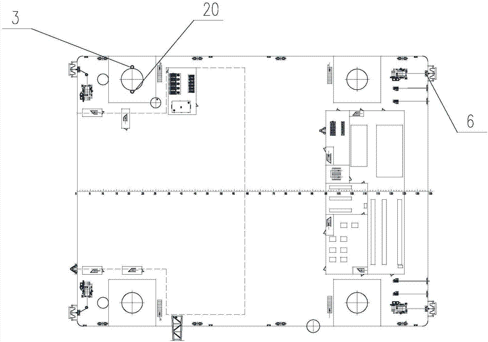 Self-elevating production platform capable of moving freely