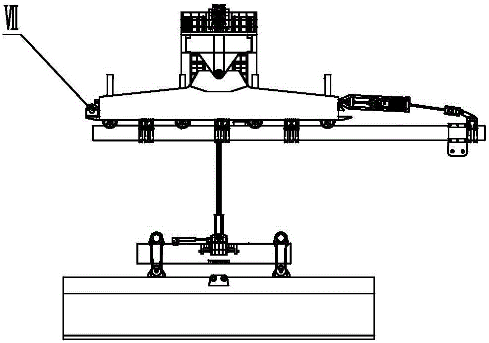 Cable-loaded crane combined with hydraulic traction and roller travel and its travel method