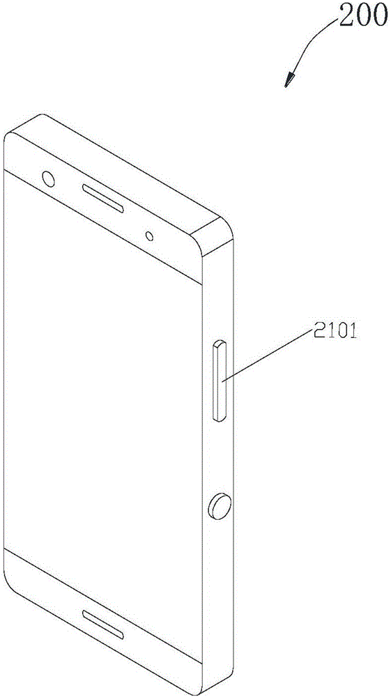 Side key structure and mobile terminal with same