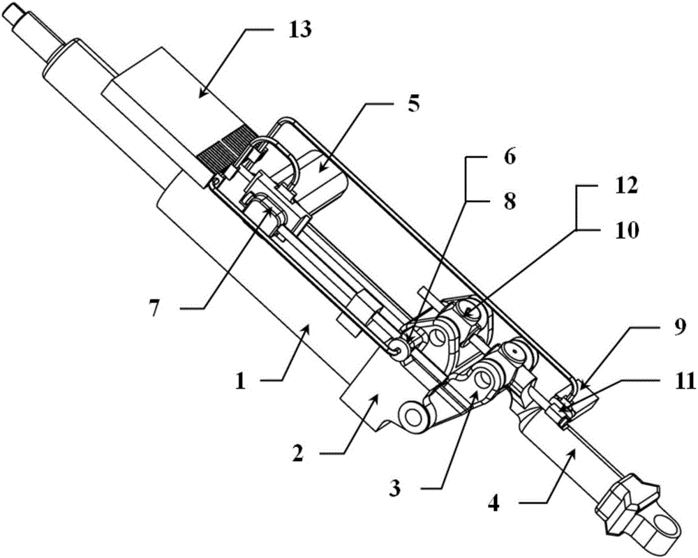 Electric four-way adjusting steering pipe column mechanism and adjusting method thereof
