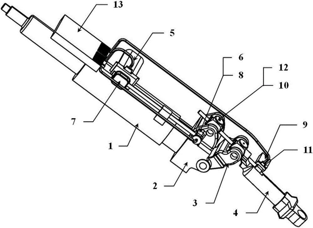 Electric four-way adjusting steering pipe column mechanism and adjusting method thereof
