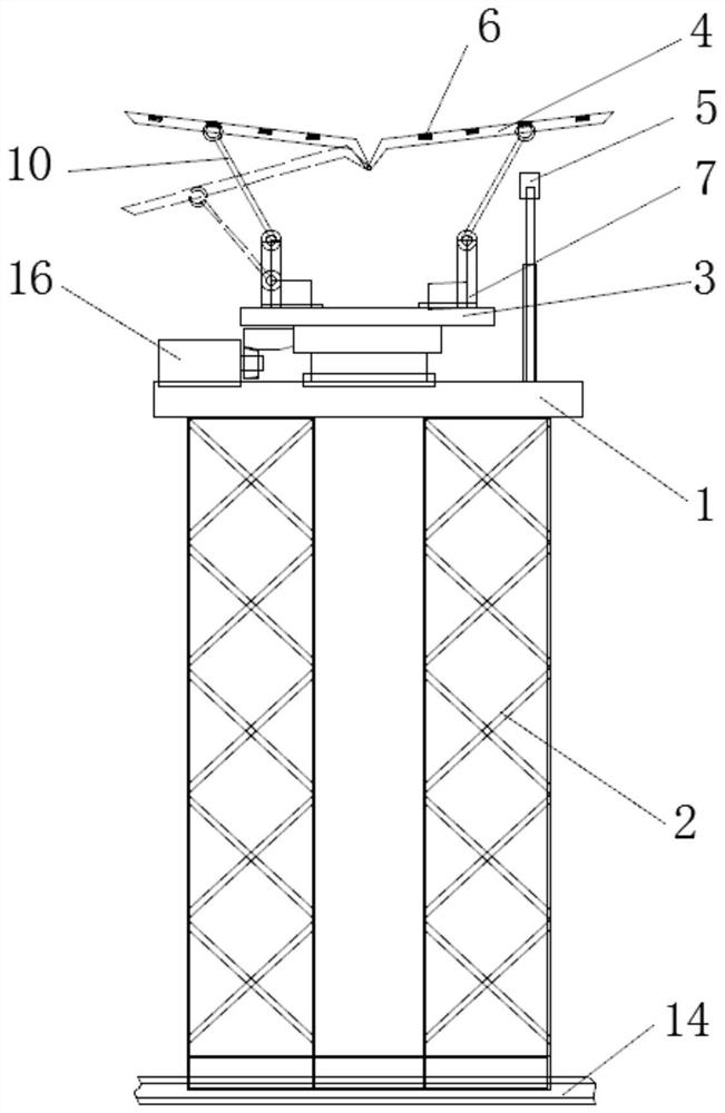 Aircraft wing maintenance device and method thereof
