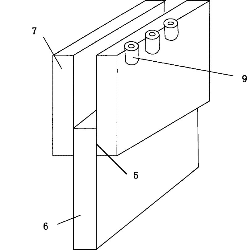 Inverted liquid-phase acoustic surface wave detection device and array thereof
