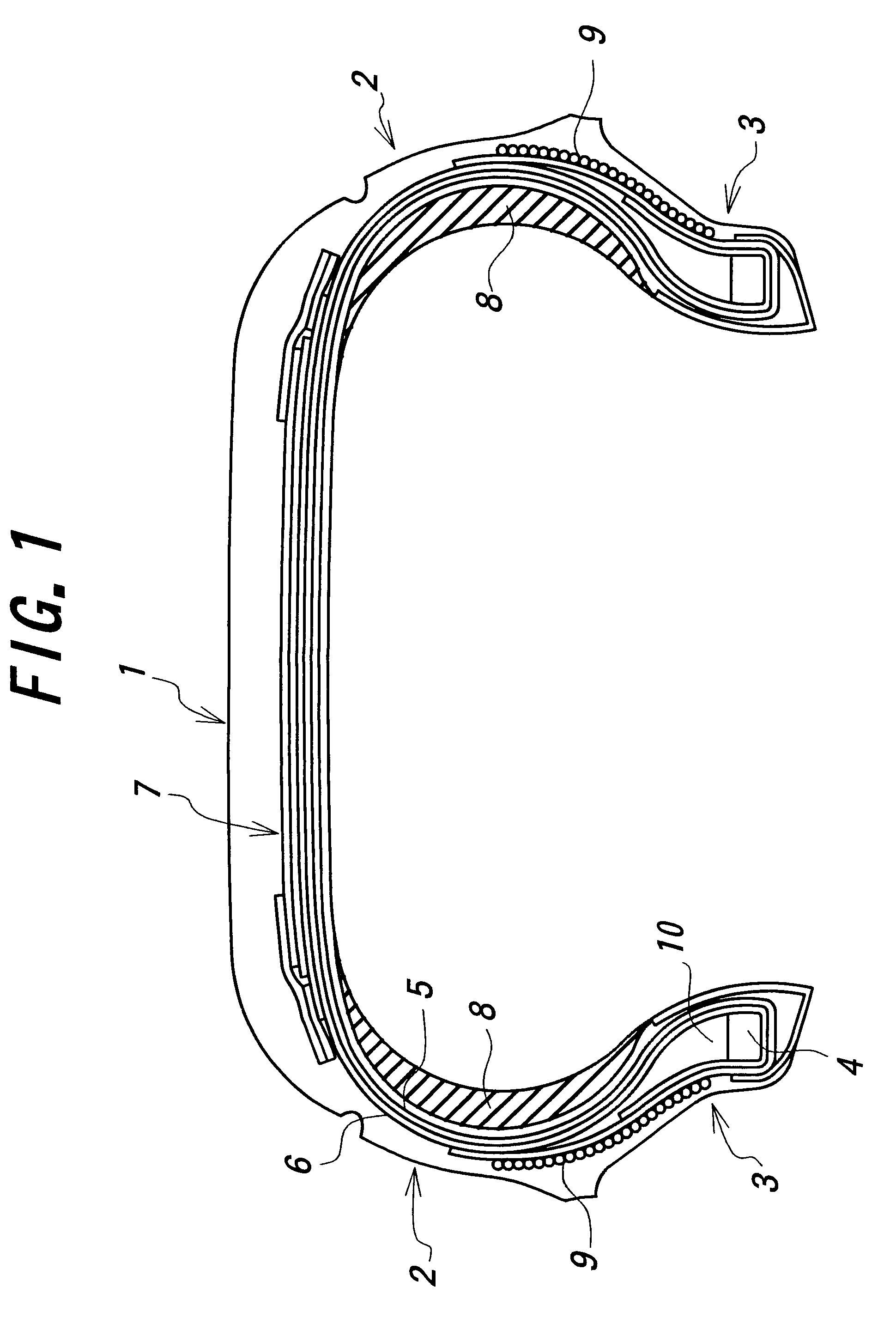 Pneumatic tire with sidewall reinforcing rubber and bead reinforcing layer of approximately circumferential cords