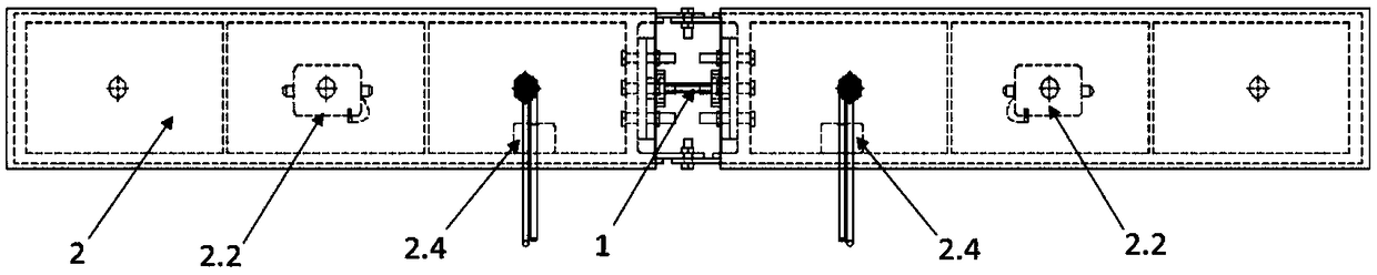 Test method and device for structural collapse response of hull girder under waves