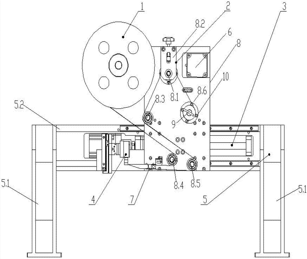 Package label attaching device