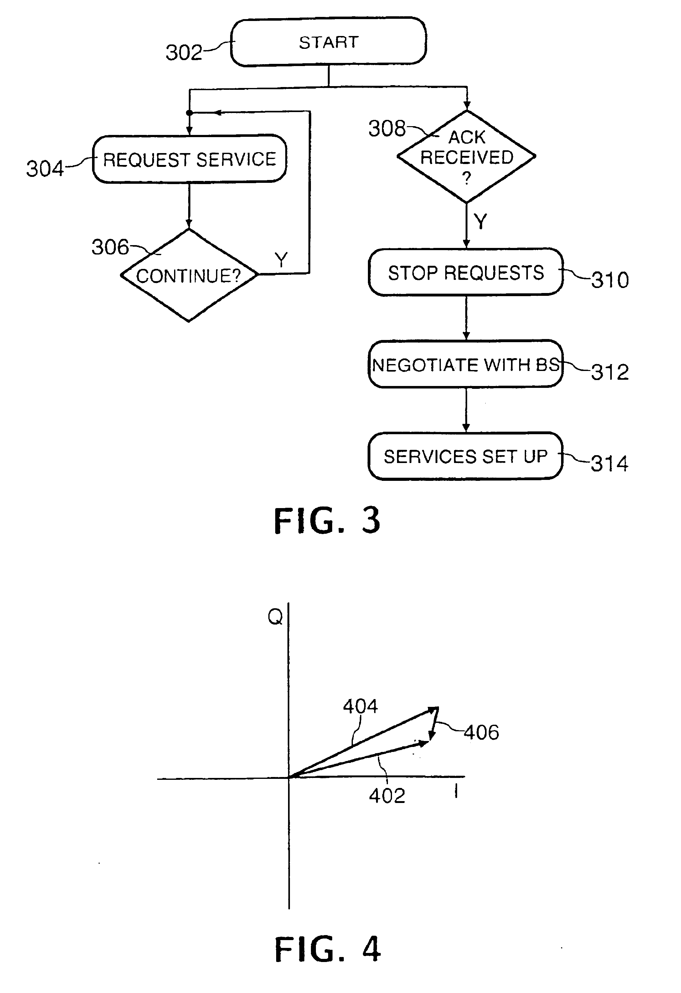 Radio communication system with request re-transmission until acknowledged
