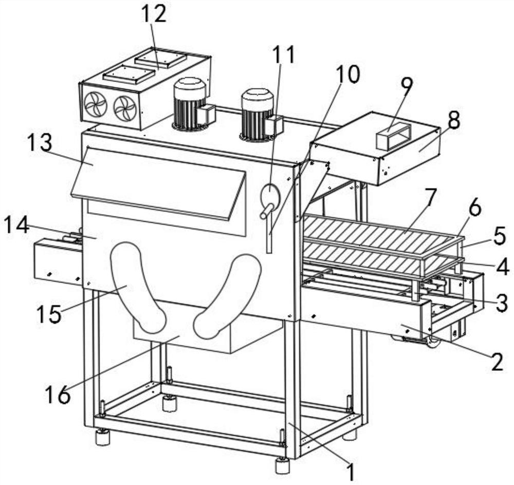 A kind of fruit and vegetable drying equipment and drying method with circulation uniform heating function