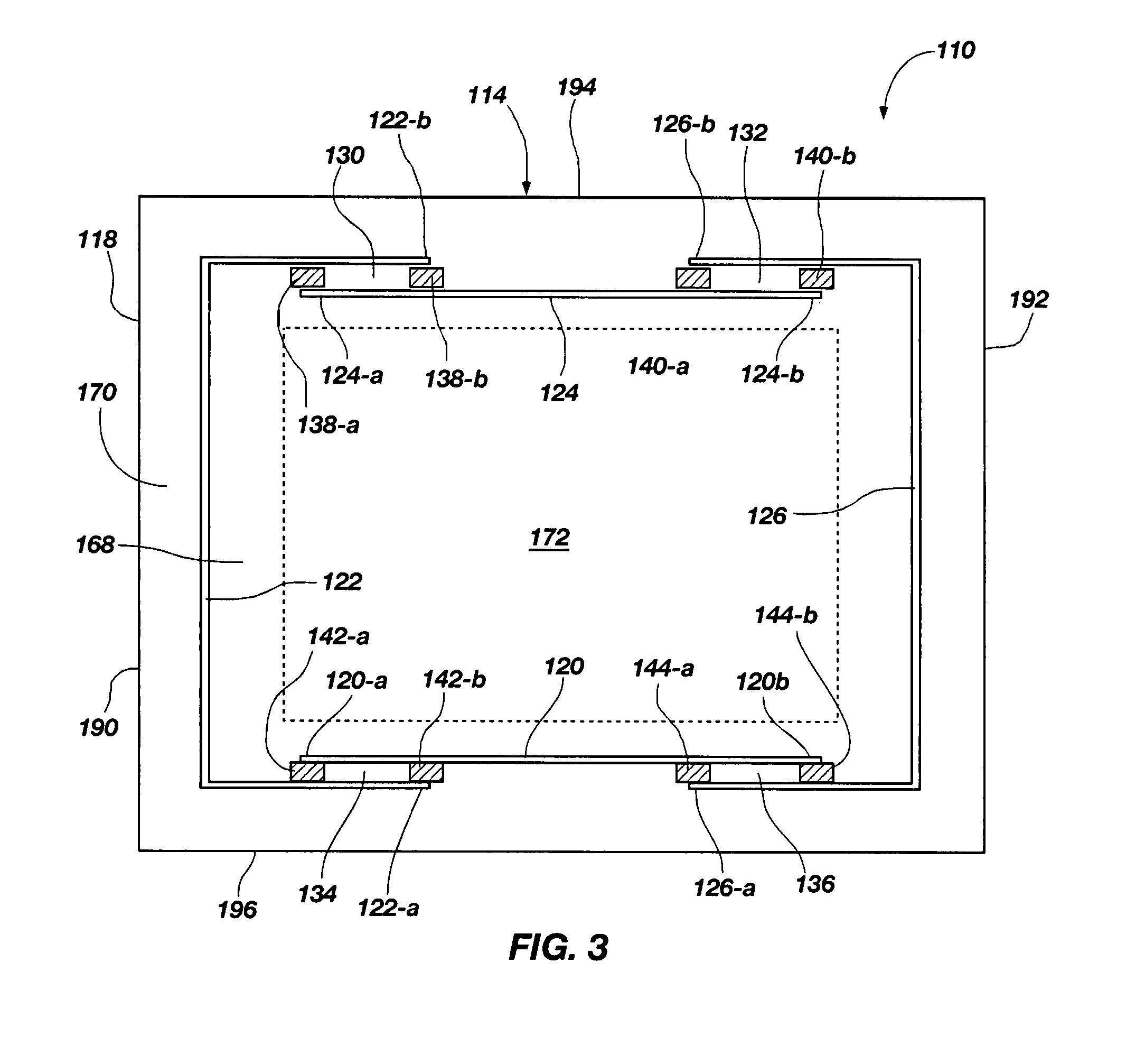 Force-based input device having an elevated contacting surface