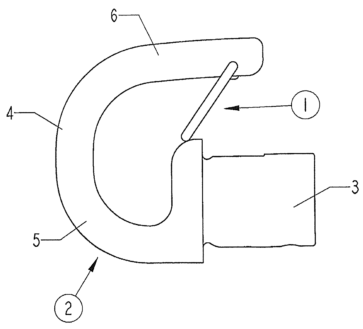 Safety locking device for a lifting hook