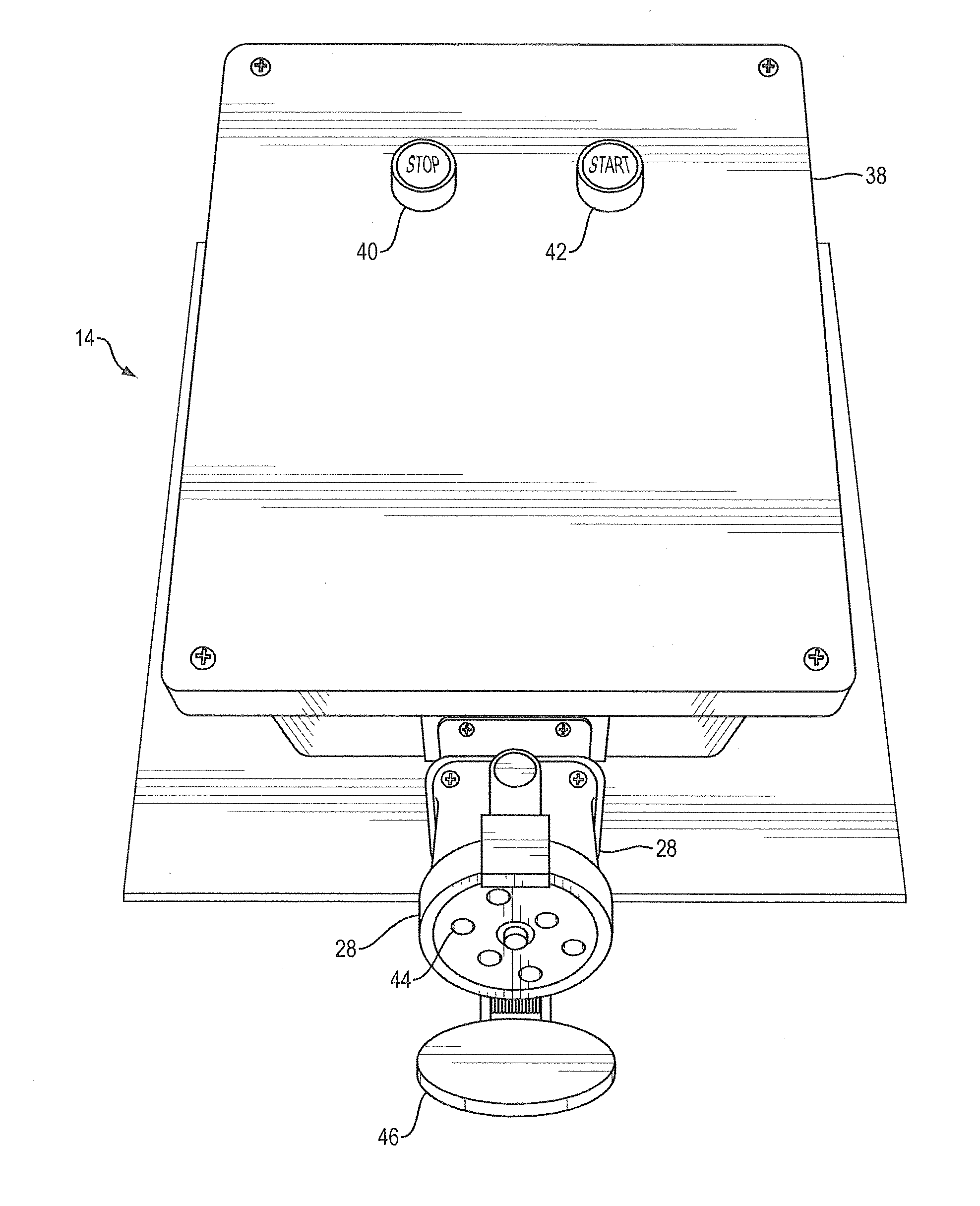 Power supply system including panel with safety release