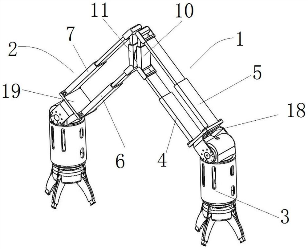 Robot telescopic swing mechanism and bionic robot