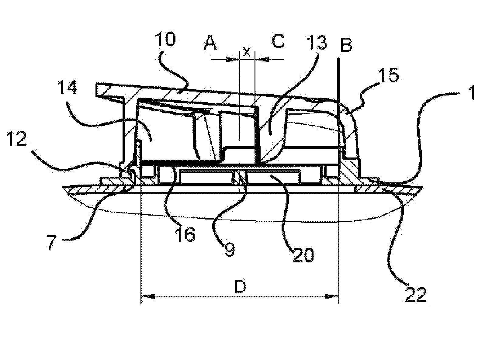 Directional valve and breathing mask with a directional valve
