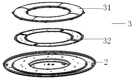 LED ceiling lamp with multiple light distribution modes and multiple light distribution method thereof