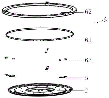 LED ceiling lamp with multiple light distribution modes and multiple light distribution method thereof