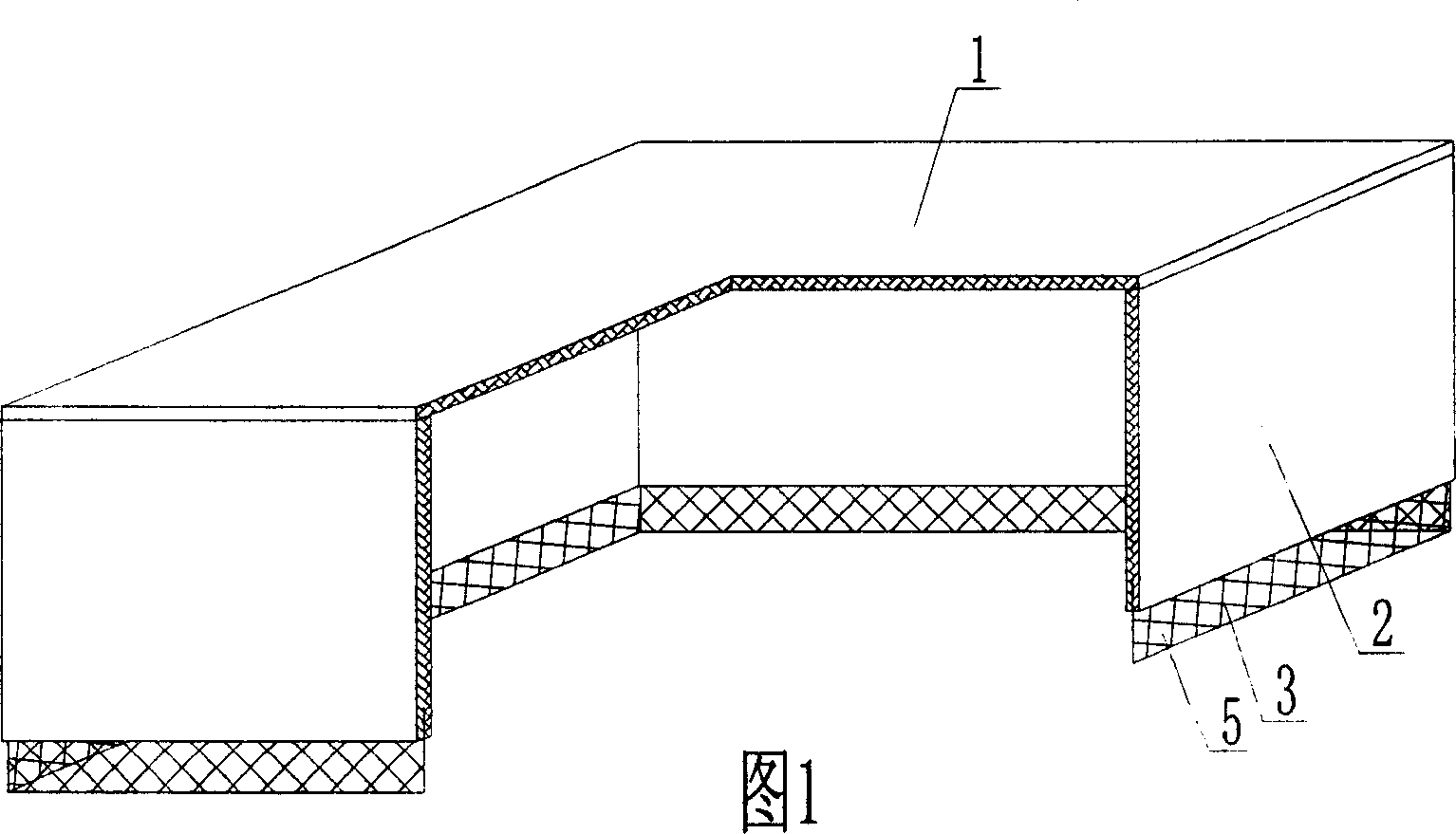 Opening box for concrete structure