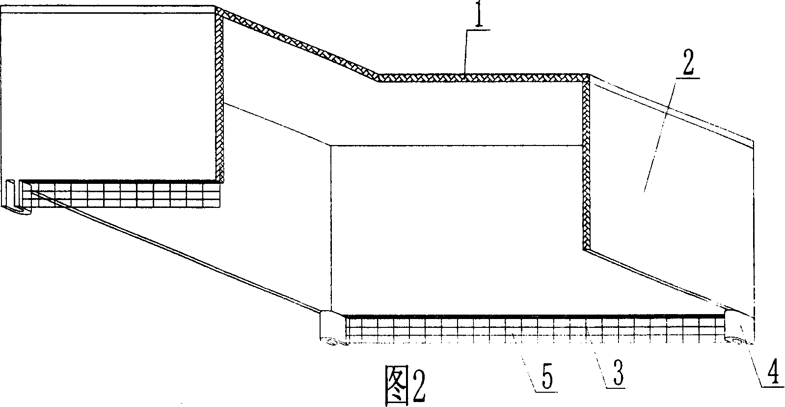 Opening box for concrete structure