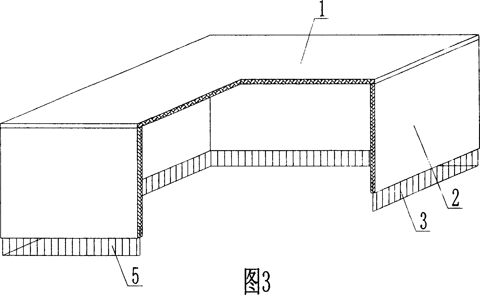 Opening box for concrete structure