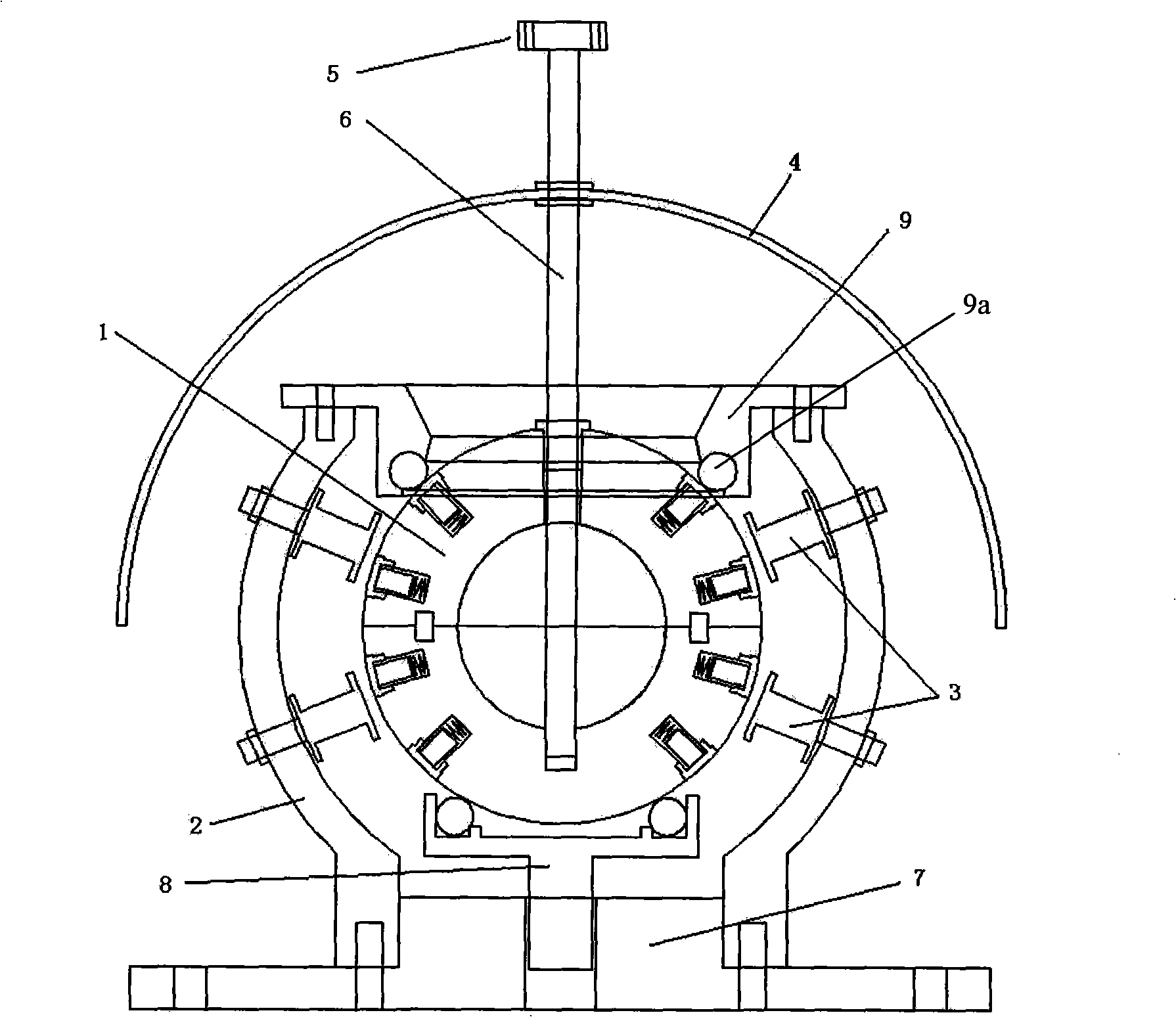 Three-degree-of-freedom-motion permanent magnetic spherical step motor