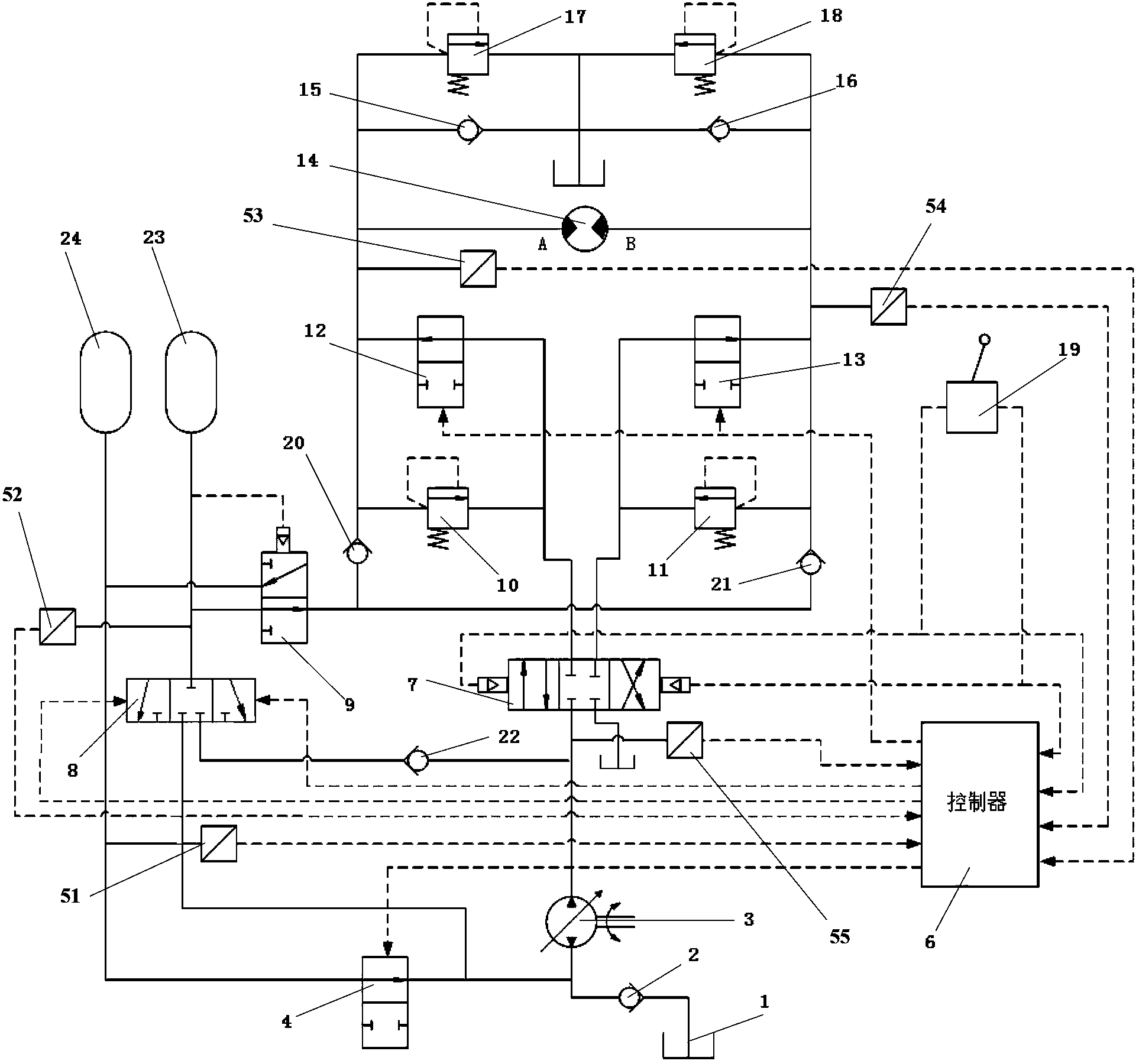 Energy-recovery hydraulic system and engineering machinery