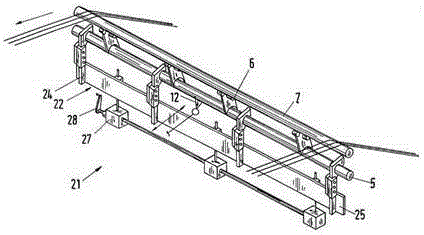 Tension adjusting device for warp knitting machine